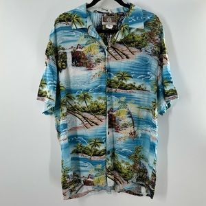 Kalaheo Hawaiian Vtg Button Down Men’s Shirt Size XL
